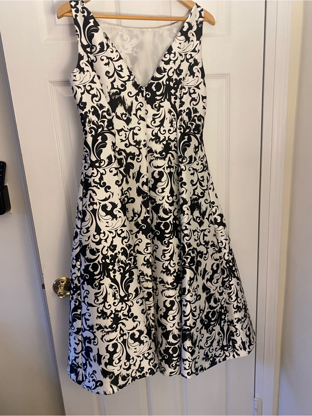 Adrianna Papell Black & White Cocktail Dress